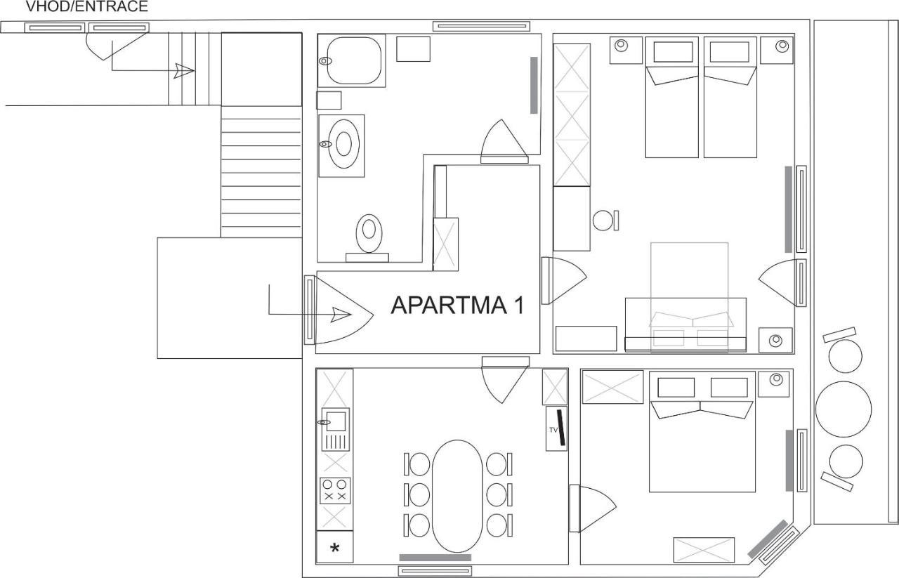 Apartma Kramar Podkoren Kranjska Gora Esterno foto